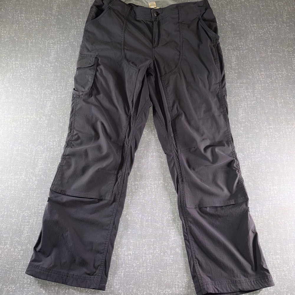 Duluth Trading Co Dry on the Fly Cargo Pants Womens 16x31 Gray Hiking Outdoor - Picture 2 of 13
